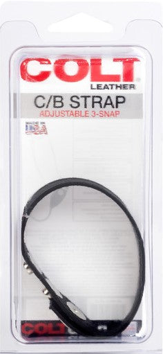 Leather C/B Strap Adjustable 3-Snap-SE-6843-20-2