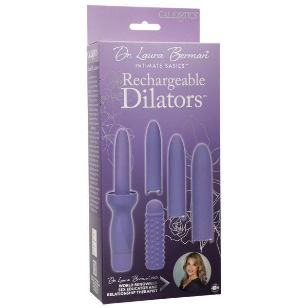 Rechargeable Dilators Set of 4 Locking Sizes Plus Sleeve-SE-9730-60-3